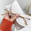 Lentes Presbiónicos para Mujer Populares en Internet de Alto Valor Estudiante Luz Anti-azul Cara Redonda Mostrando Cara Pequeña Lentes Planas Armazón de Lentes Sencillo