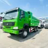 Fábrica Vende Caminhões Basculantes Usados para Exportação para a África, Caminhões Basculantes de Engenharia de Oito Rodas Traseiras, Sinotruk Howo Remodelado 375 Cavalos de Potência
