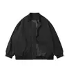 Chamarra corta estilo americano transfronteriza, chamarra gruesa acolchada de ajuste limpio para hombre otoño e invierno, chamarra de béisbol
