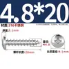 Tornillos Autorroscantes de Acero Inoxidable 316, Cabeza Redonda Ranurada, Tornillos para Madera de Cabeza Plana Extendida Yb845M2M3M4M5M6