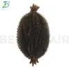Caterpillar de ganchillo anudado a mano más vendido transfronterizo estilo africano peluca de 8 pulgadas trenza retorcida Afro Kinky
