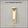 Frasco Plástico Vazio 50ml, Tubo Alumínio-Plástico Dourado Brilhante e Prata, Limpador Facial, Cosméticos para Cuidados com a Pele, Materiais de Embalagem Prontos para Reembalagem