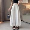 Pantalones Linterna de Seda de Hielo para Mujer Verano Delgados 2025 Nuevo Adorno de Encaje Calado Pierna Ancha Casual Pantalones Recortados