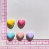 Paquete de accesorios para el cabello con pegamento en crema para hacer uno mismo, color macarrón, con forma de corazón, horquilla, parche, colgante hecho a mano, accesorios de resina.