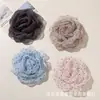 Moda INS estilo coreano borde deshilachado flores de lunares de organza accesorios para pinzas de pelo DIY adornos florales para vestidos