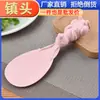 Cuchara para Arroz Doméstica, Antiadherente, Cuchara Sin Plástico, Paja de Trigo, Linda Cuchara para Arroz de Conejo, Linda Cuchara para Arroz de Ardilla, Puede Pararse Verticalmente