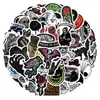 60 Piezas de Pegatinas Oscuras Góticas de Calavera Oscura y Telaraña para Decoración de Laptop, Cuaderno, Funda de Teléfono