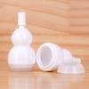 Botella de plástico de doble calabaza de 10 ml Botella de burbujas de ácido hialurónico marrón Botella pequeña portátil para esencia en stock al por mayor