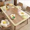 Protetor de Mesa de Vidro Macio, Espessado, Impermeável, à Prova de Óleo, Resistente ao Calor, Lavável, Toalha de Mesa de PVC, Placa de Cristal Cortável, Protetor de Mesa de Jantar Transparente
