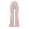 Pantalones de Yoga Lyocell Tencel para Mujer, de Cintura Alta, Levanta Glúteos, Sensación de Segunda Piel, Ajustados, Pantalones de Fitness de Alta Elasticidad, Pantalones Casuales Acampanados para Uso al Aire Libre