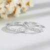 Anillo de pareja Mobius de plata esterlina 925, anillo de circonita a juego para hombre y mujer.