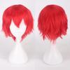 Cos Universal Anti-Deformação Peruca Cabelo Curto 30cm Preto Cosplay Rosa Fumê Estudante Cabelo Falso Fabricante Atacado Transfronteiriço