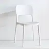 Silla de comedor nórdica sencilla, silla de ocio, silla para el hogar, taburete, silla para adultos, silla con respaldo grueso, silla de plástico, silla para exteriores