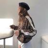 Corea del Sur Dongdaemun 2024 Otoño Nuevo Estilo Coreano Suelto Retro Estilo Occidental Más Fácil de Combinar Casual Chaqueta Estampado Leopardo Color de la Imagen