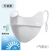 Máscara de Protección Solar Ruiya de Hilo de Nylon Original Mejorado, Nueva Moda Transpirable de Seda de Hielo para Protección Ocular Facial de Mujer, Tridimensional de Alto Valor Estético
