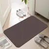 Tapete de Entrada para Casa de Terra de Diatomáceas Transfronteiriço, Resistente à Sujeira, Fácil de Manter, Absorvente de Água para Banheiro, Antiderrapante, Tapete de Secagem Rápida