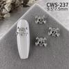 Joyería para decoración de uñas con diamantes 2024, nuevo estilo retro oscuro de Halloween, personalidad de araña, accesorios de aleación de calavera para uñas
