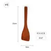 Espátula de Madera para el Hogar, Cuchara de Madera, Espátula de Cocina Especial para Sartén Antiadherente, Juego de Utensilios de Cocina de Madera Resistentes a Altas Temperaturas