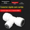 Conector rápido sem cartão Acessórios para purificador de água 2 lados 3 pontos para o meio 2 pontos T positivo T 2 pontos para T de 3 pontos Conector rápido
