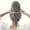 Gorro Secador de Pelo Nuevo Transfronterizo, Fuerte Absorción de Agua, Toalla Secadora de Pelo Grande Engrosada para Mujeres con Cabello Largo, Toalla Secadora de Pelo al por Mayor