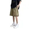 Shorts Casuales de Moda de Seda de Hielo de Secado Rápido con Costuras y Cremallera Lateral de Doble Extremo, Novedad Verano 2024