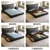 Conjunto simples para casa com quarto duplo e armazenamento em estoque, quarto principal minimalista com cama grande, estilo nórdico 1,5 metros estilo princesa