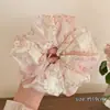 Goma para el pelo floral estilo coreano perezoso con trabajo pesado, cuerda para el pelo de salchicha de cerdo retro para niñas, cuerda para el pelo de alta calidad, banda de goma de alta elasticidad