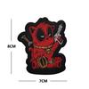 Parche de Tela Bordado para Brazo Anime Esfuerzo MÁXIMO Parche de Velcro Deadpool