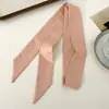 Bufanda de Seda de Lunares, Nuevo Protector de Cuello Versátil, Bufanda Pequeña, Pañuelo para la Cabeza Multiusos, Diadema Trenzada con Lazo, Cinturón Decorativo