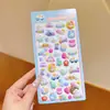 Adesivos de Bolha 3D Relevo Desenho Animado Criativos Fofos Adesivos Adesivos de Cristal para Decoração de Diário