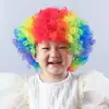 Peruca Cabeça Explosiva Infantil Adulto Performance de Jardim de Infância Adereços Cabeça de Palhaço Palco Engraçado Fãs Peruca Colorida
