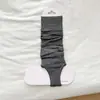 Calcetines Blancos Holgados para Mujer, Borde Elástico Plegado, Calcetines JK Estilo Miu Inspirados en el Ballet, Algodón, Amigables con la Piel, Absorbentes del Sudor, Transpirables, de Tubo Largo