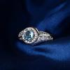 Anillo de plata 925 chapado en oro de deseo explosión caliente caliente europeo y americano anillo de forma de resorte de diamante completo anillo de mano para mujer al por mayor