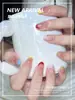 Unhas Portáteis Formato Oval Curto, Gradiente Simples Rosa Nude, Removíveis e Reutilizáveis, 30 Peças de Unhas Postiças Prontas