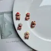 Pinzas para el Cabello de Cuerda Hechas a Mano DIY, Llaveros, Accesorios para Tazas de Agua, Accesorios de Resina al por Mayor, Nuevos y Lindos Capibaras Cerdos de Agua