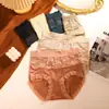Venda Direta da Fábrica Popular Transfronteiriça Calcinhas Triângulo Renda Vazada Cintura Alta Sem Costura Respiráveis Amigáveis à Pele Modelador para Controle de Barriga para Mulheres