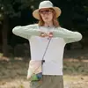 Camiseta Deportiva de Manga Larga de Secado Rápido para Mujer, Top Primavera y Verano Nuevo, Holgado, Casual, para Senderismo al Aire Libre, Transpirable