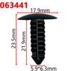 Clips de Plástico, Remaches de Nylon con Púas, Clips de Presión y Remaches en Forma de Árbol de Navidad Adecuados para Automóviles Ford y Chrysler