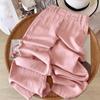 Pantalones Casuales Rectos de Lino Tencel Pantalones de Mujer Verano Nuevo Elapto Cintura Alta Dosis Pantalones Cortos Delgados