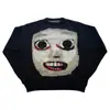 2025 Novo Estilo Dark Y2K Tricô Streetwear Unissex Gótico Outono Harajuku Ins Pulôver em Estoque