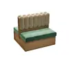 Sofá para Cabina de Tienda de Té con Leche Tejido de Ratán de Madera Maciza, Restaurante Temático, Restaurante Occidental, Casa de Té Mesas y Sillas Comerciales, Juego de Mesa y Sillas para Hot Pot