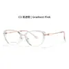 Nuevas Gafas Cat-Eye con Filtro de Luz Azul, Marco Metálico Moderno para Uso Diario con Patillas Caladas, Marco de Comercio Exterior Transfronterizo Amazon 72