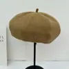 Boina de Lana Cálida Engrosada Nueva Otoño/Invierno 2026 para Mujer, Boina Octogonal Vintage, Sombrero de Calabaza Adelgazante, Moderno