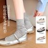 Calcetines de Seda de Morera para Mujer Verano Delgados Frescos Transpirables de Longitud Media Color Sólido Combinan con Todo Calcetines de Hielo Calcetines de Doble Aguja Sin Costuras
