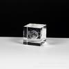 Adornos de cristal creativos tallados a láser estéreo 3D de 4 cm cuadrados con diseño de nubes de amor autorreparables y lluvia para la temporada de graduación.