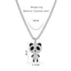 Collar de Oso de Diamantes Completos Moderno Genial para Mujer ins Cyber Celebridad Hip-Hop Colgante Distintivo Cadena Larga para Suéter Todo Fósforo Accesorios para Suéter