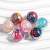 20-30 Piezas Lágrimas del Mar Estelar Agujero Recto Cuentas Redondas 16mm Cuentas Sueltas DIY Cadena para Teléfono Llavero Accesorios de Joyería