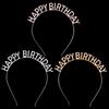 Diadema de feliz cumpleaños de celebridades en línea para fiestas de cumpleaños, decoración de fiestas, diadema con letras