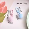 Chaveiro de Pingente Criativo Fofo Bola de Pelúcia Acessório DIY com Anel de Conexão Giratório Decoração Versátil para Bolsa