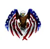 ZG15 Adesivos de carro Águia Americana Guirlanda personalizada para carro Adesivos para a carroceria do carro Adesivos de guirlanda personalizados para porta de carro